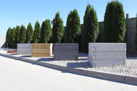 Betonové vyvýšené záhony