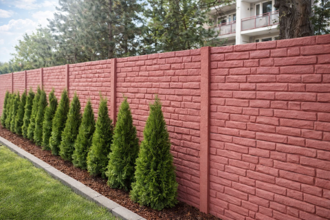 POVRCHOVÁ ÚPRAVA betonového plotu