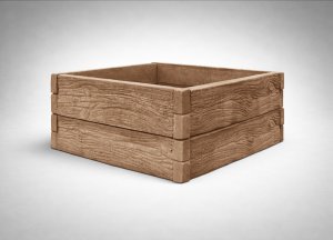 Záhon dřevo 50x100x100